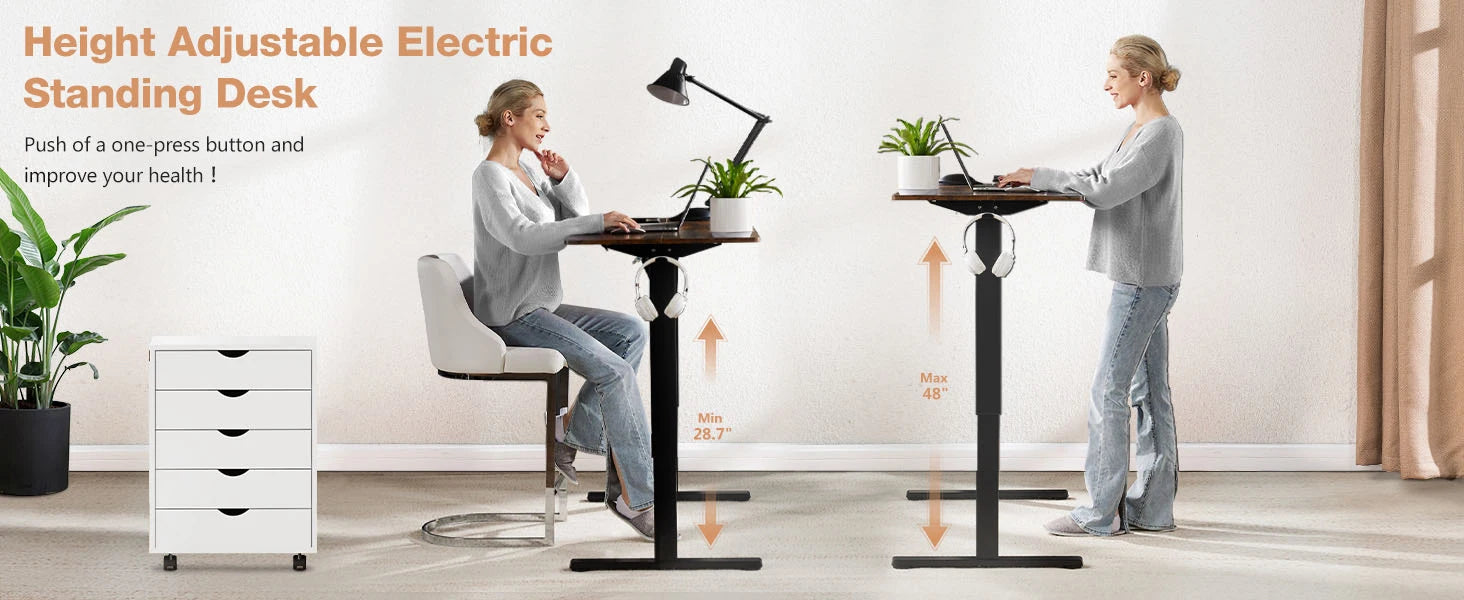 Adjustable 63x24 Inch Stand Up Sit  Work Table