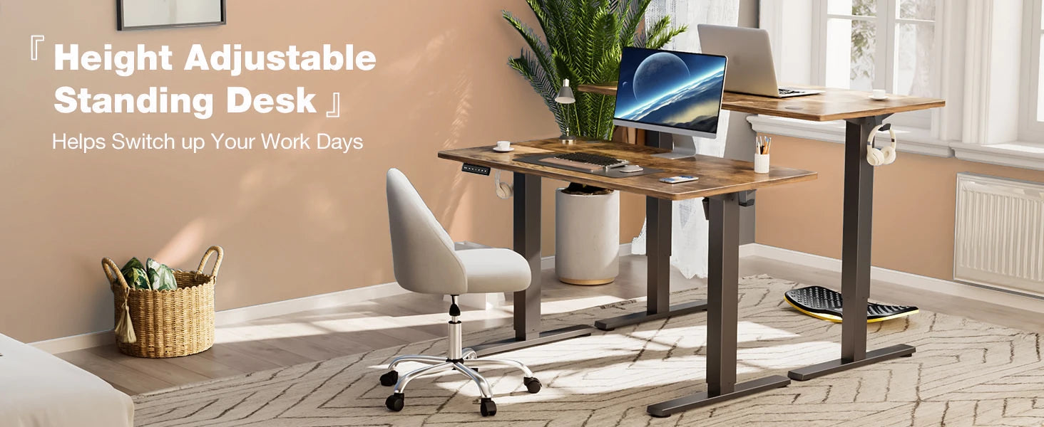 Adjustable 63x24 Inch Stand Up Sit  Work Table