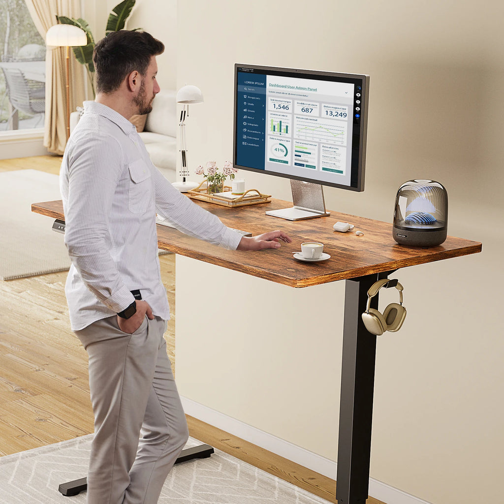 Adjustable 63x24 Inch Stand Up Sit  Work Table